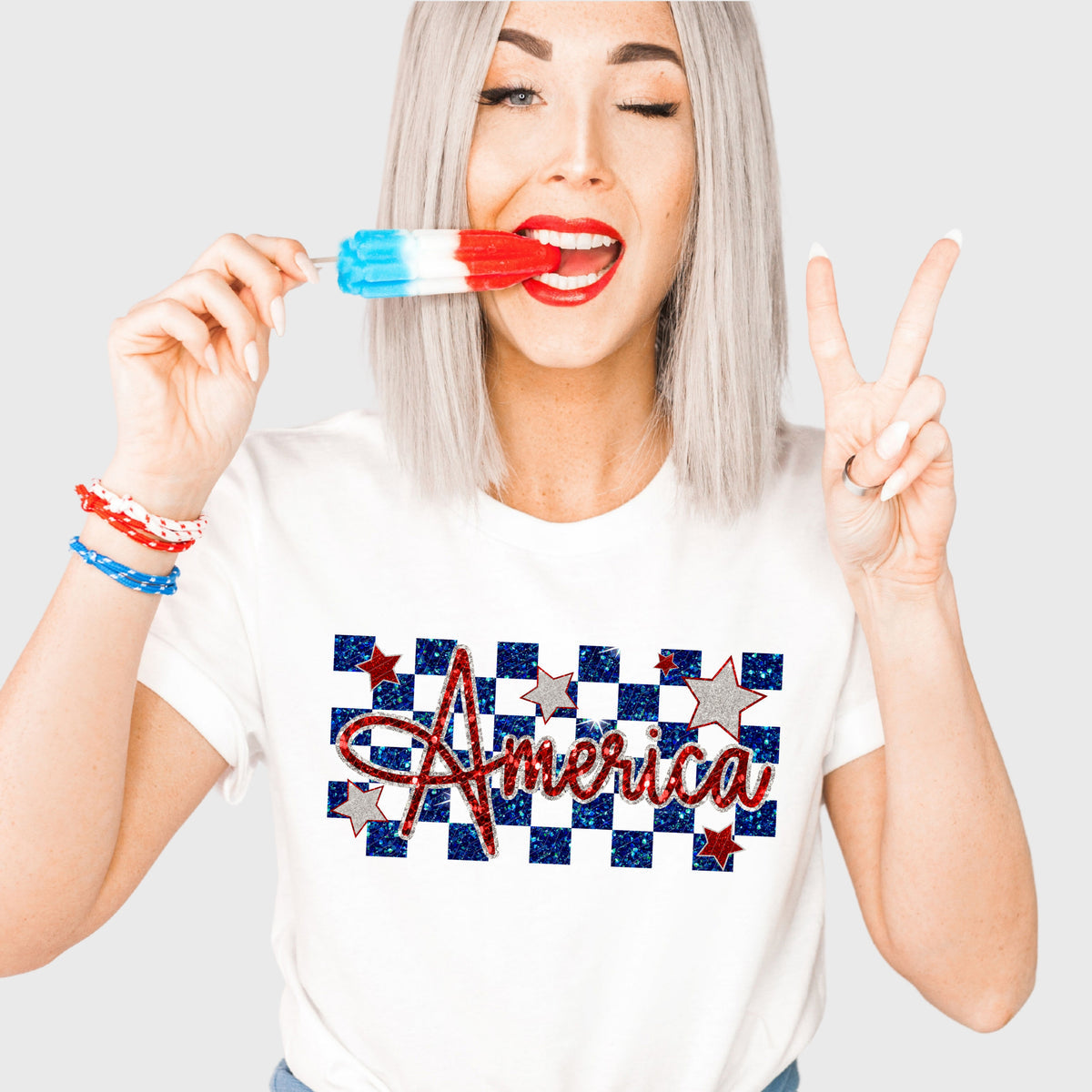 Faux Glitter America