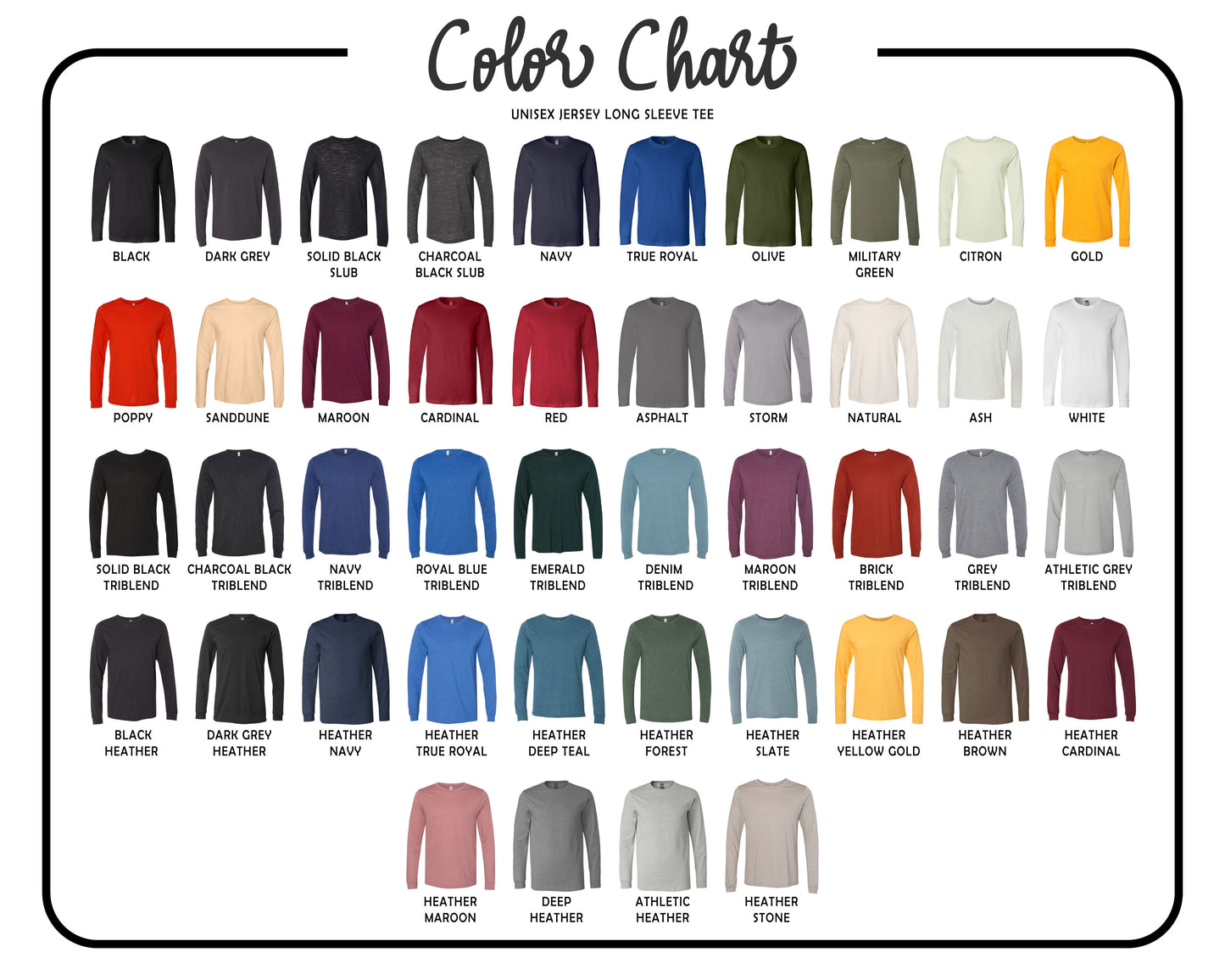 Color chart