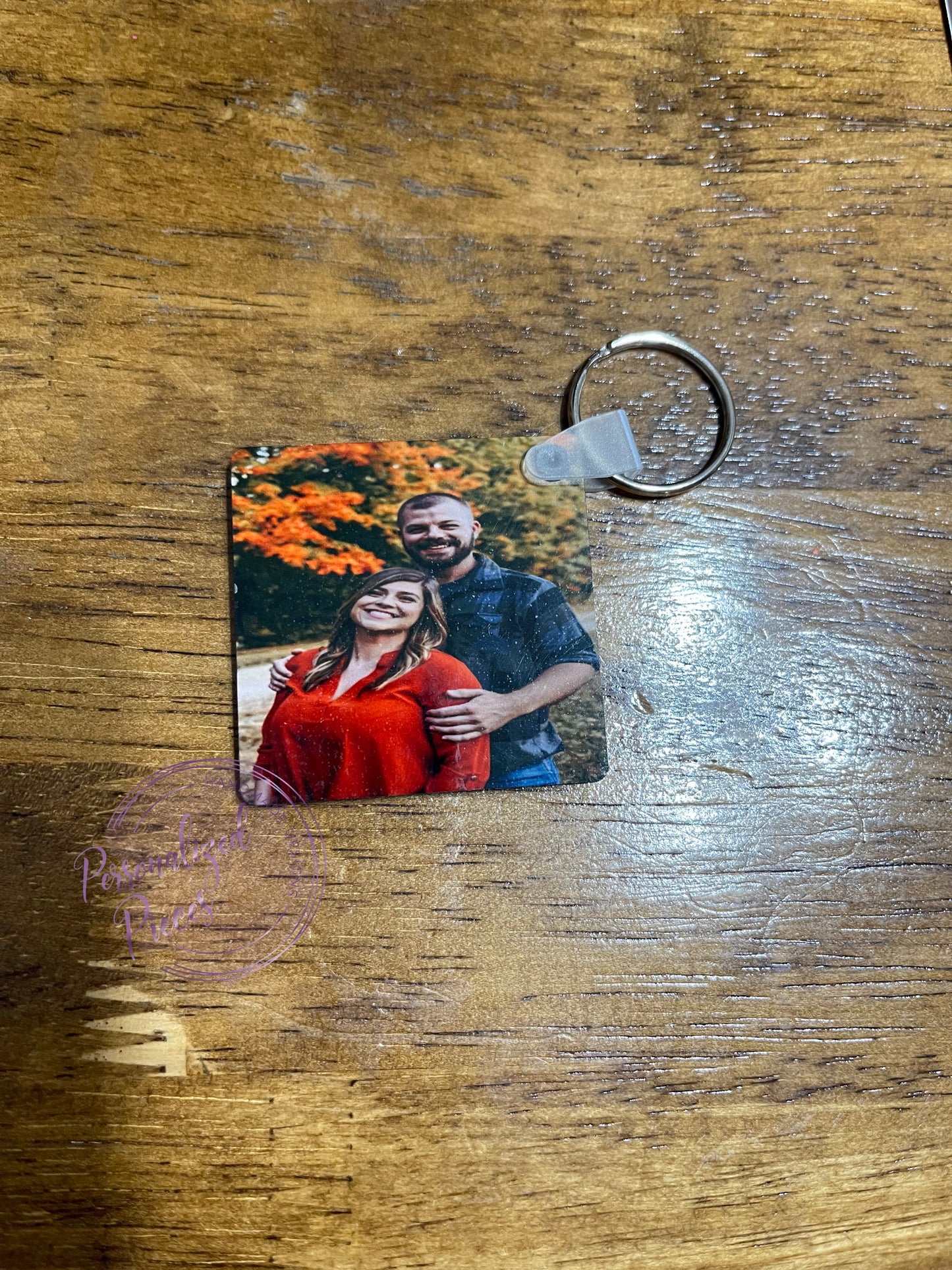 Double Sided Photo Keychain