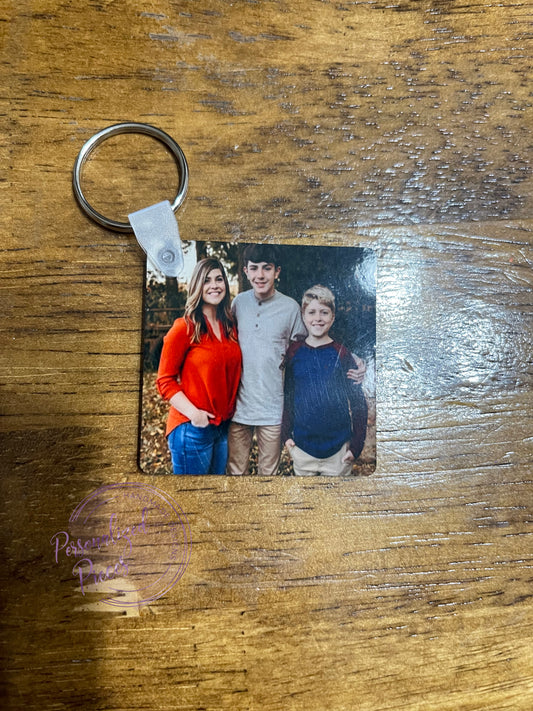 Double Sided Photo Keychain