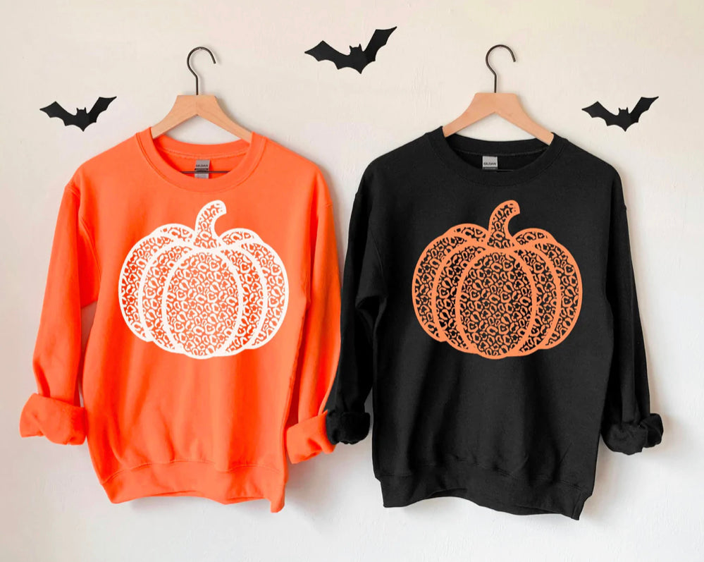 Cheetah Pumpkin Sweatshirt
