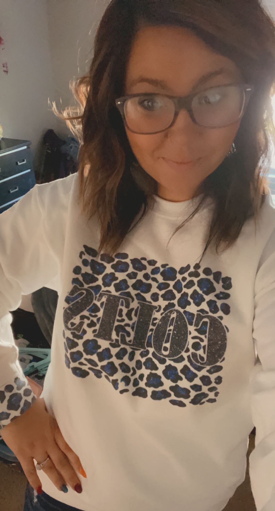 Colts Cheetah Crewneck